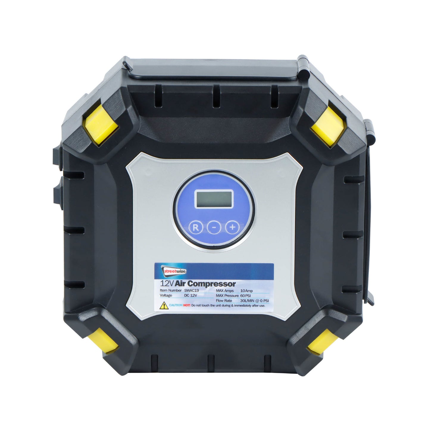 100PSI 12V Digital Air Compressor With COB Light & Auto Shut-Off