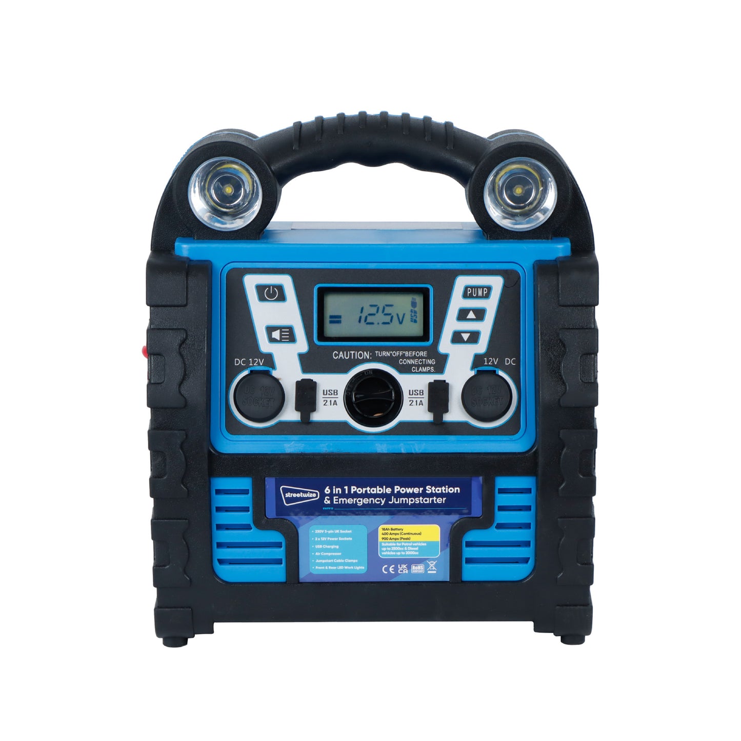 12V 18Ah 6-in-1 Portable Power Station (Digital Display) (2500cc)