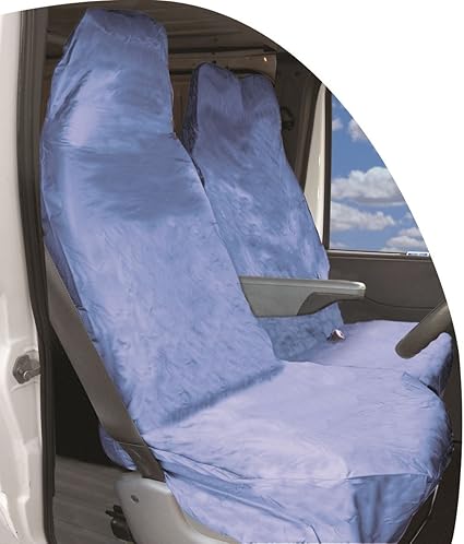 Heavy Duty Waterproof Van Nylon Seat Protectors - Blue