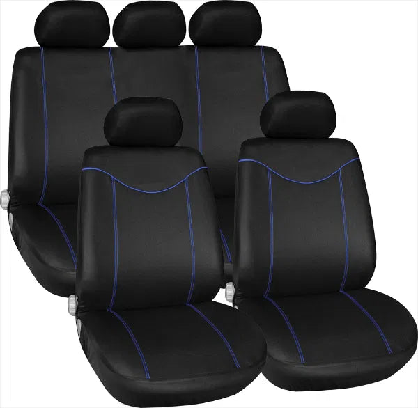 Alabama Seat Cover Set -Black/Blue