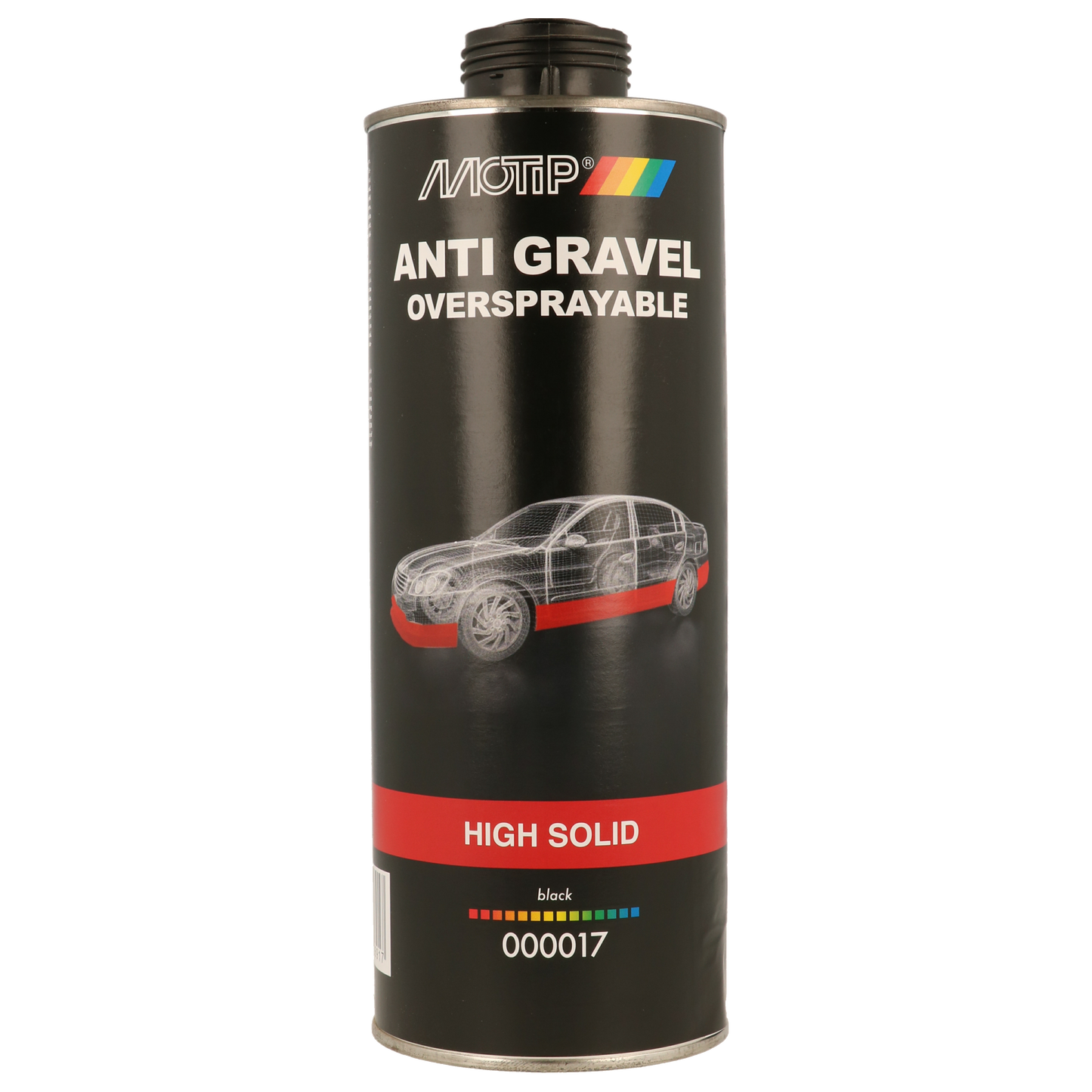 Motip Sprayable Stone Chip Black High Solid 1L