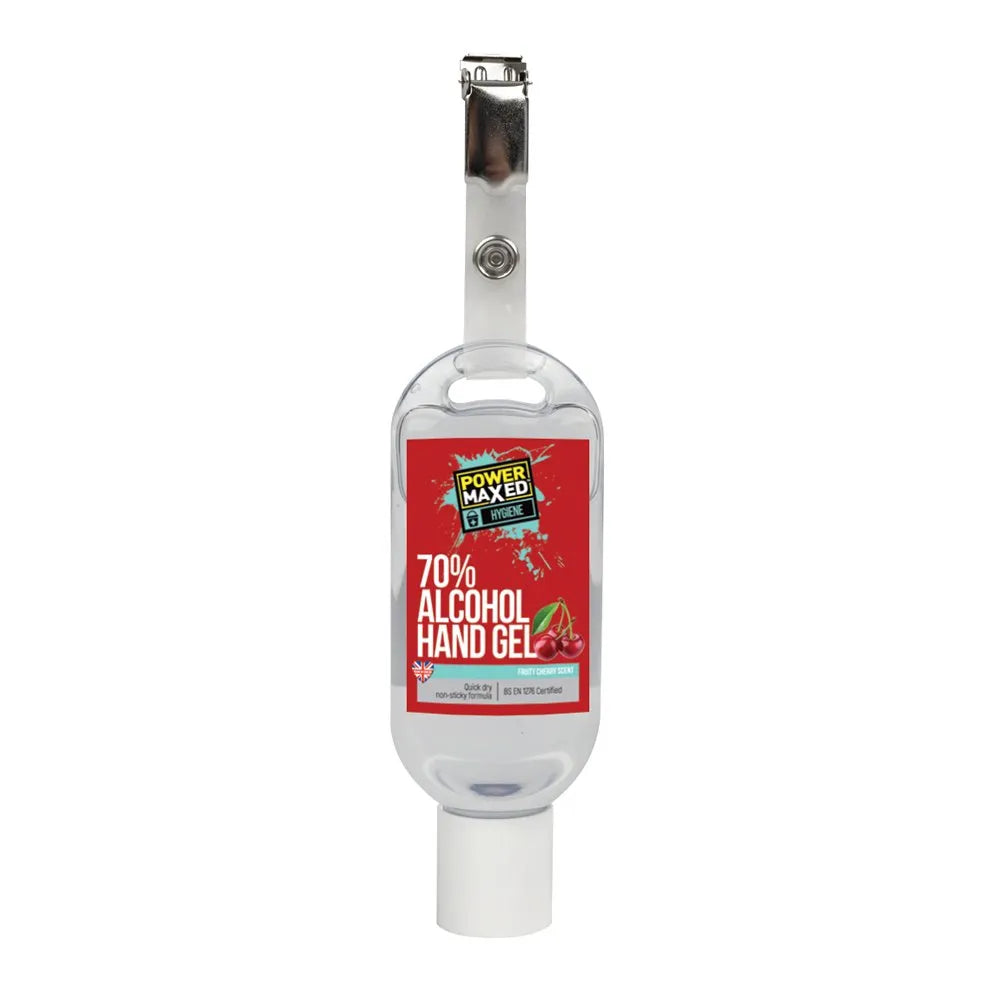 Power Maxed Alcohol Hand Sanitiser Gel Cherry 50ml