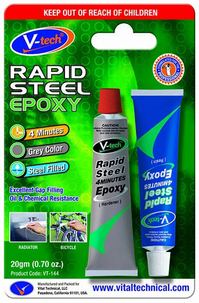 Rapid Steel - 4 Minute Epoxy - 20g