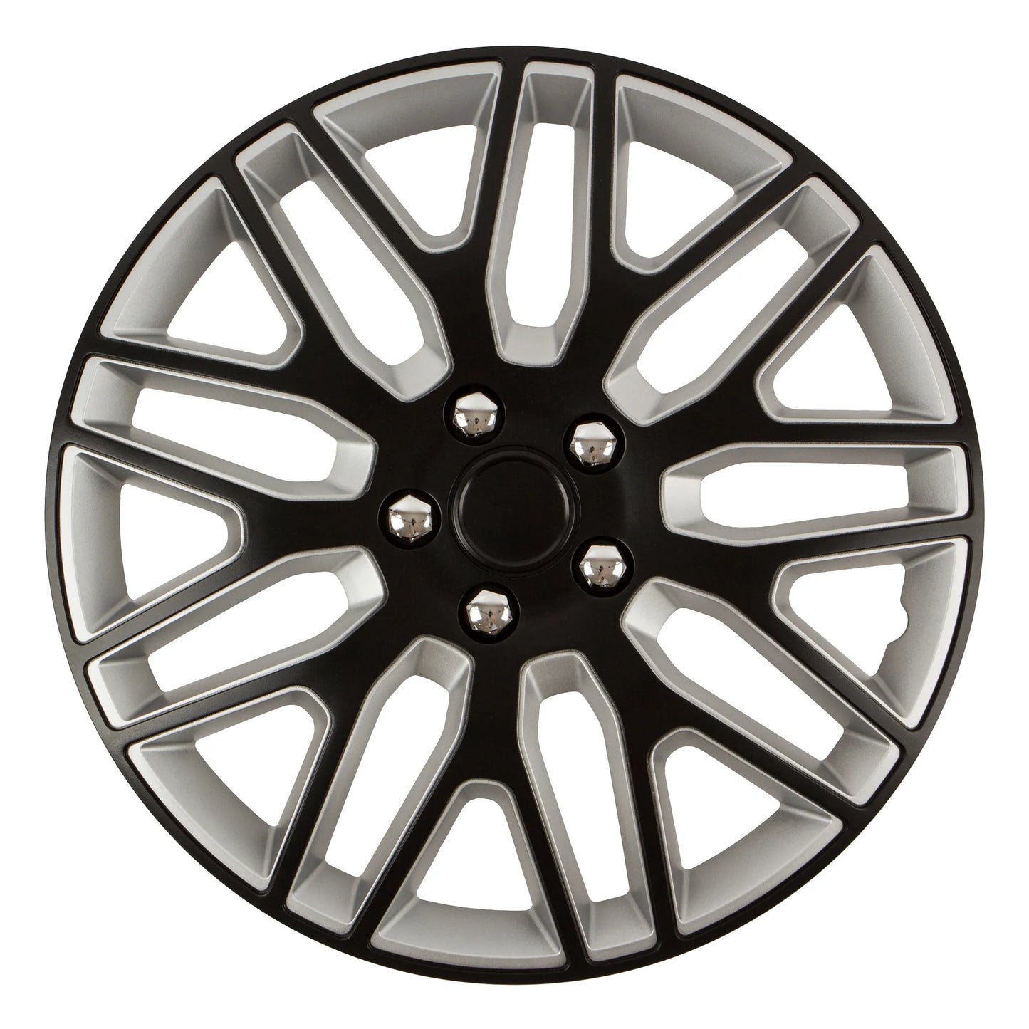 Versaco Dakar NC Black/Silver 16″ Wheel Trims