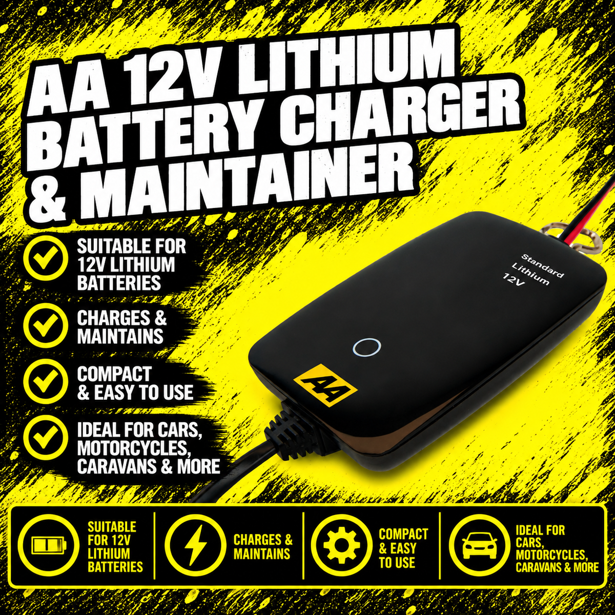 AA 4A Slim Compact Smart Battery Charger