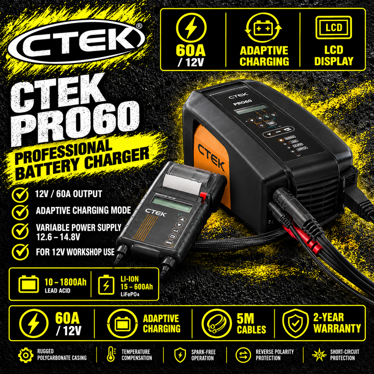 CTEK PRO60 60A professional 12V battery charger