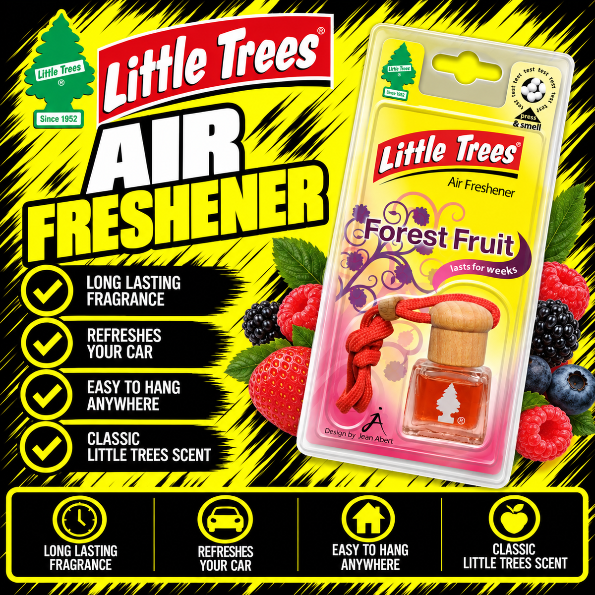 LITTLE TREES Forest Fruit Bottle Air Freshener