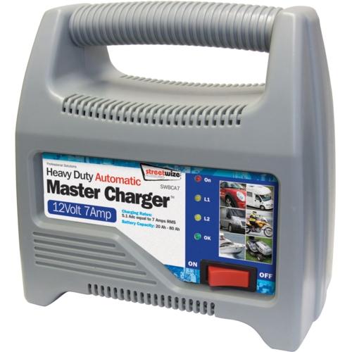 12v 7 Amp Fully Automatic Plastic Cased Battery Charger