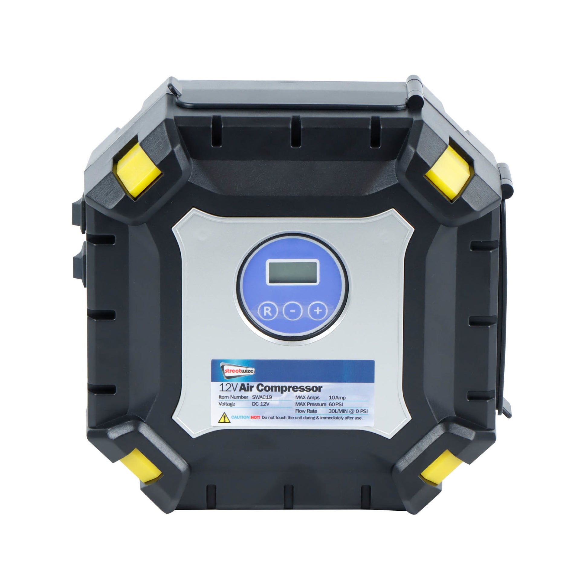 100PSI 12V Digital Air Compressor With COB Light & Auto Shut-Off