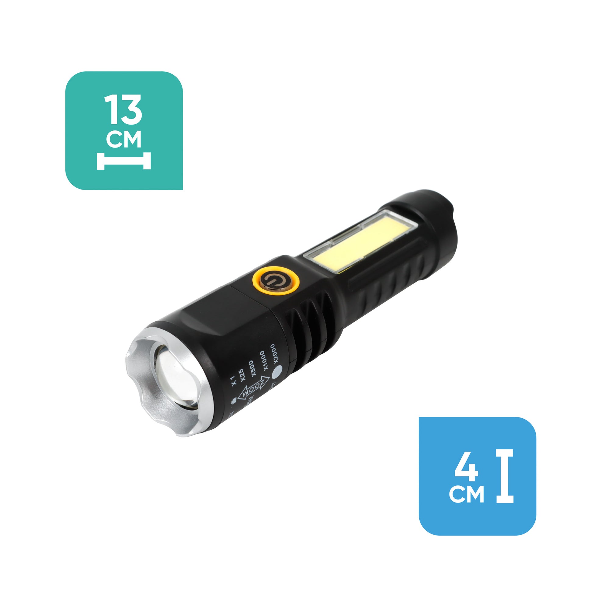13 cm Rechargeable Torch 