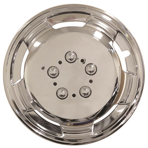 15" Van Chrome Deep Dish Wheel Cover Trim Set