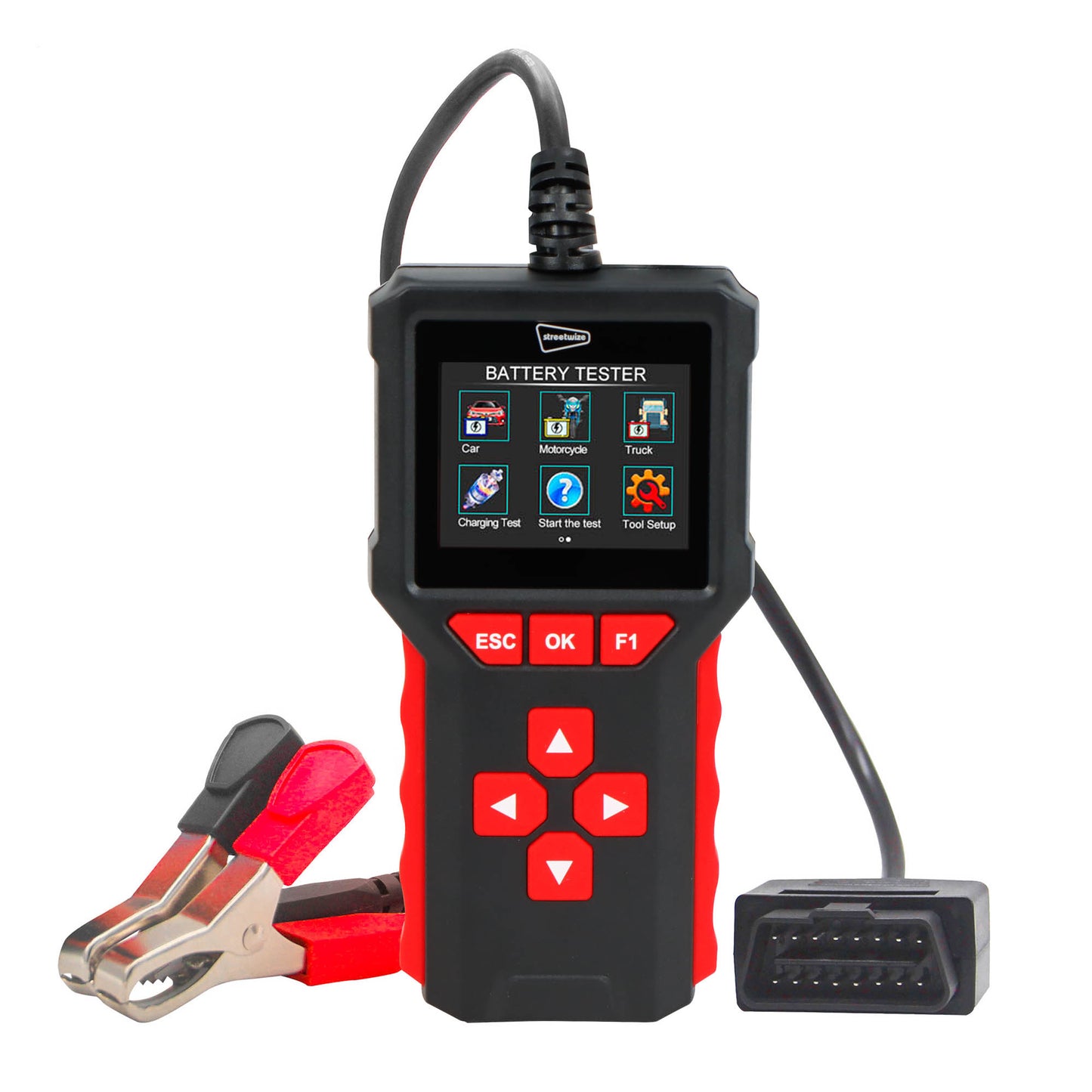 2 in 1 OBDII Fault Scanner With Battery Tester 
