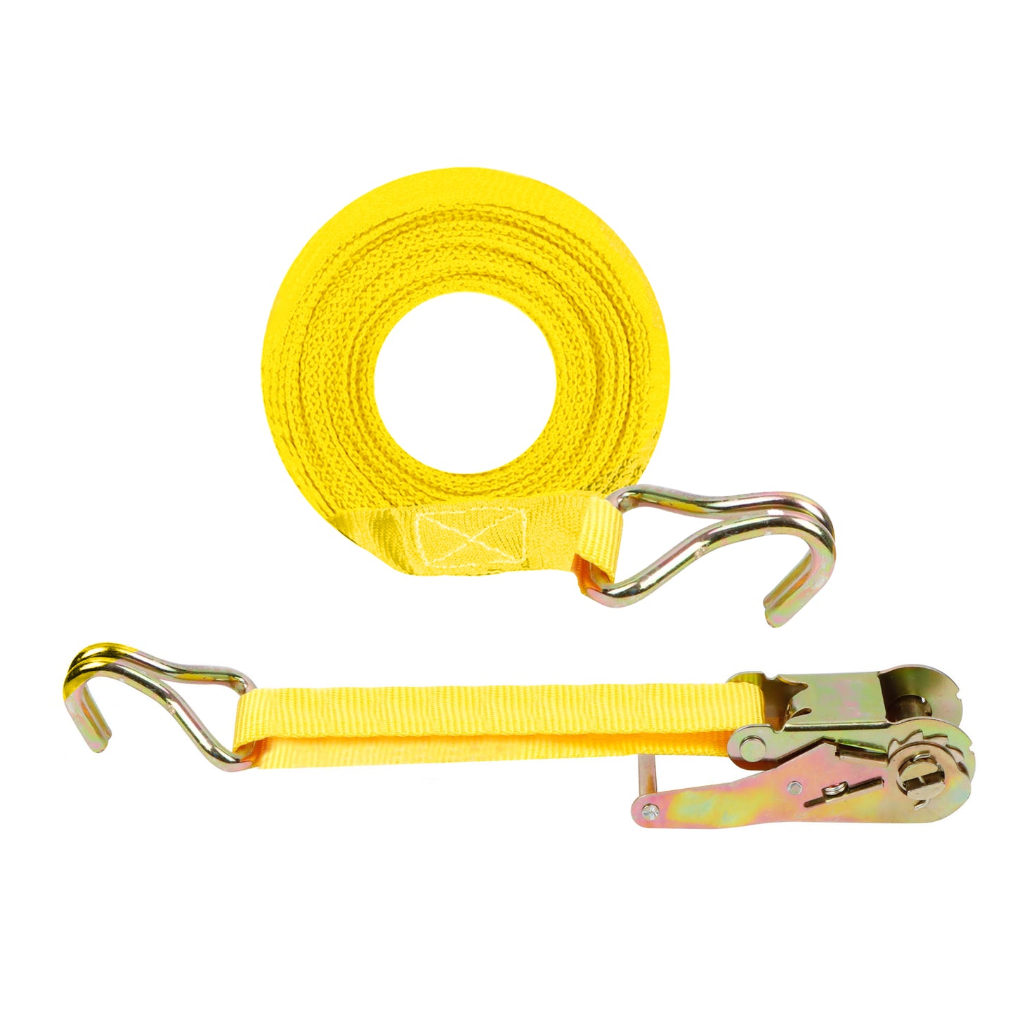 35mm/5m Heavy Duty Ratchet Tie Down with J Hooks