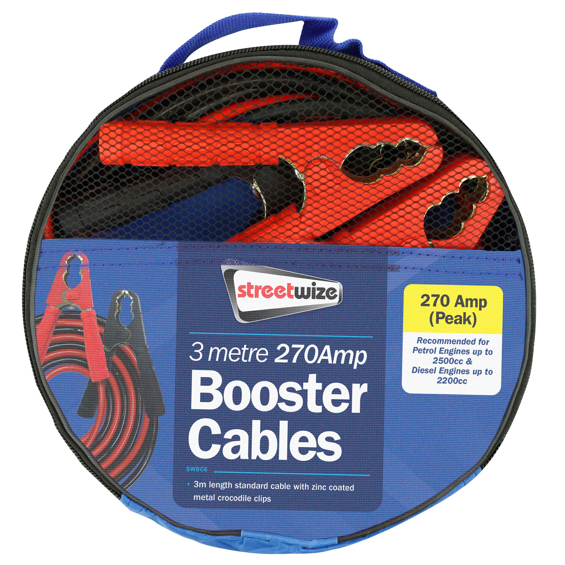 3M 270 Amp Booster Cables - Tangle Free