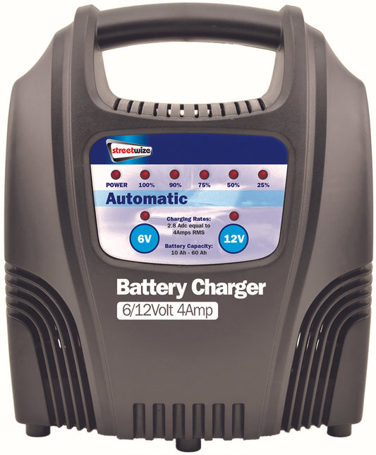 6/12V 6 Amp Fully Automatic Battery Charger (LED Indicator)