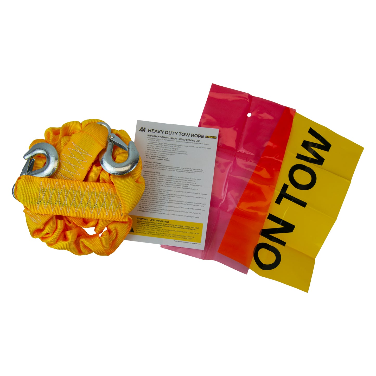 AA 4 Tonne Elastic Tow Rope 4m