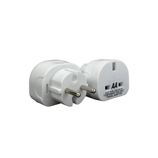 AA Euro Plug Adaptor Twin Pack