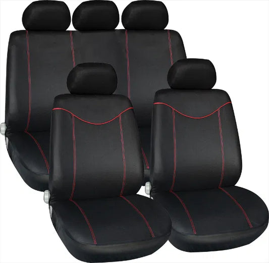 Alabama Seat Cover Set -Black/Red