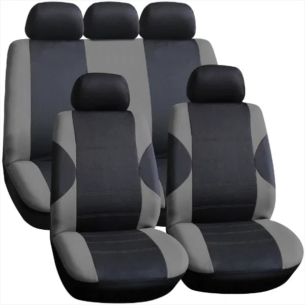 Arkansas Seat Cover Set -Black/Grey