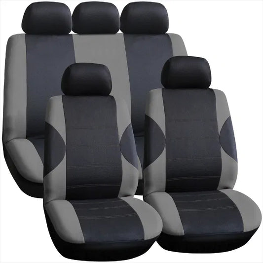 Arkansas Seat Cover Set -Black/Grey