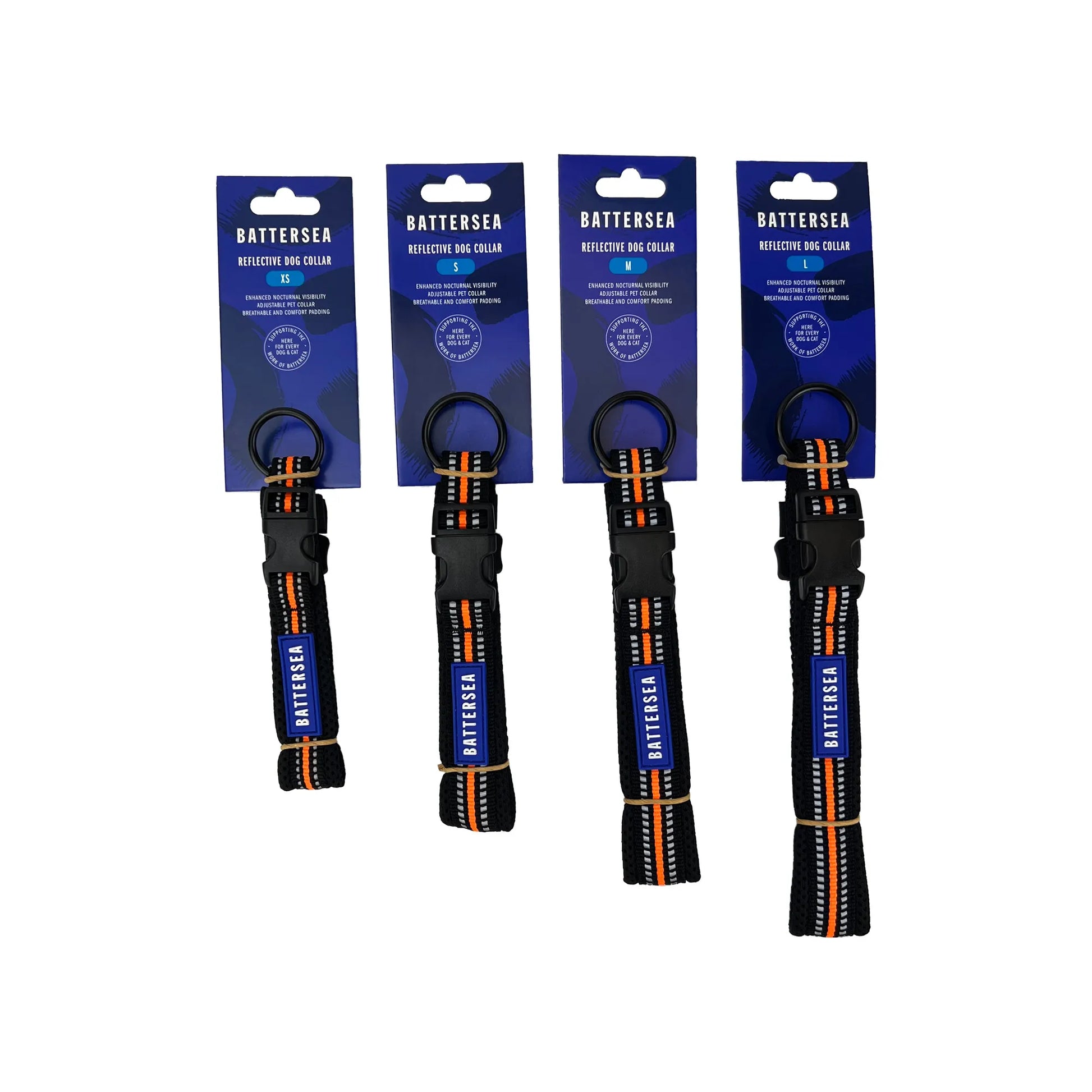 Battersea Orange Dog Collar 