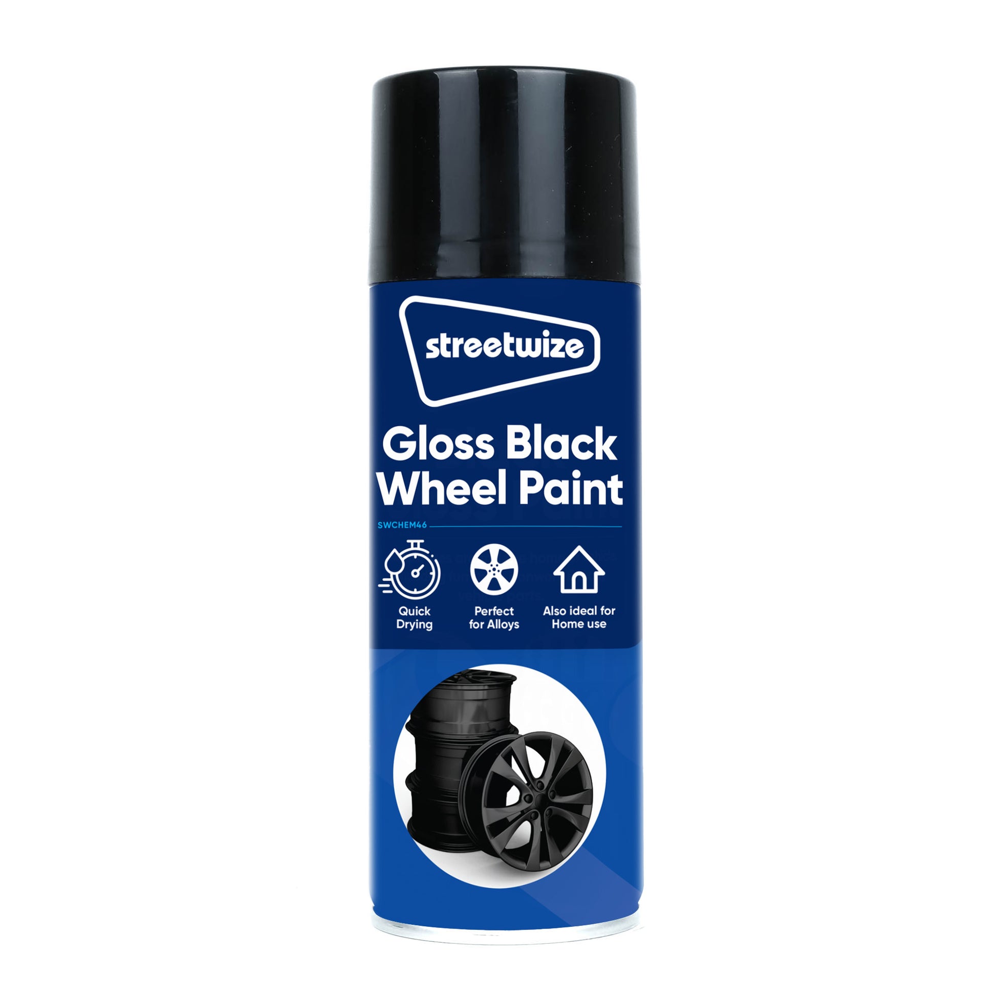 Black Gloss Wheel Spray Paint 400ml