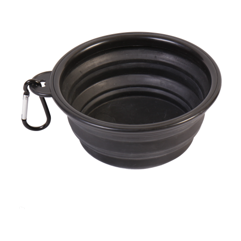Black foldable bowl 
