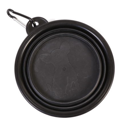 Black Silicon foldable bowl