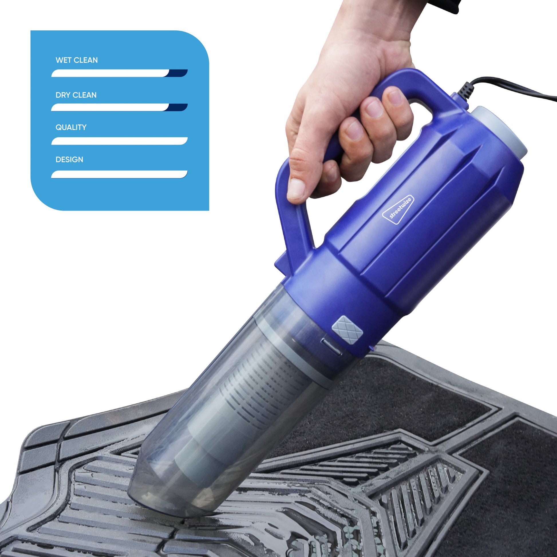 Blue Car Vacuum 