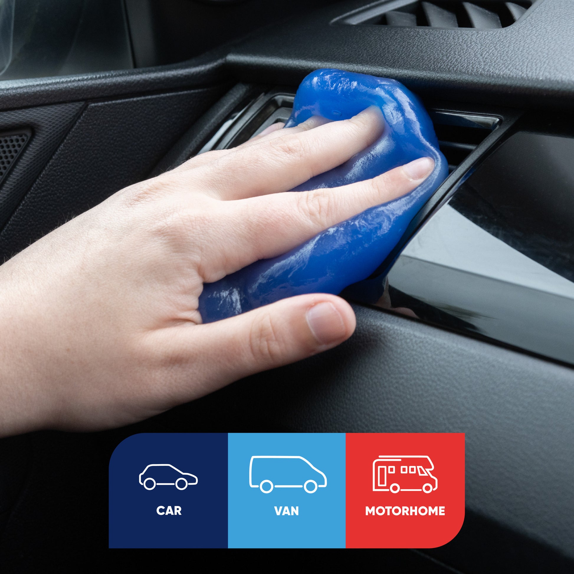 Blue Gel To Clean Car Vents 
