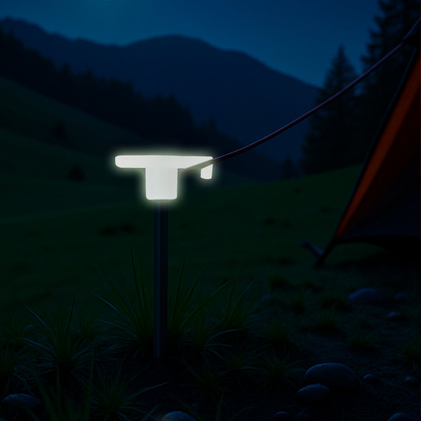 Glow In The Dark Camping Pegs 