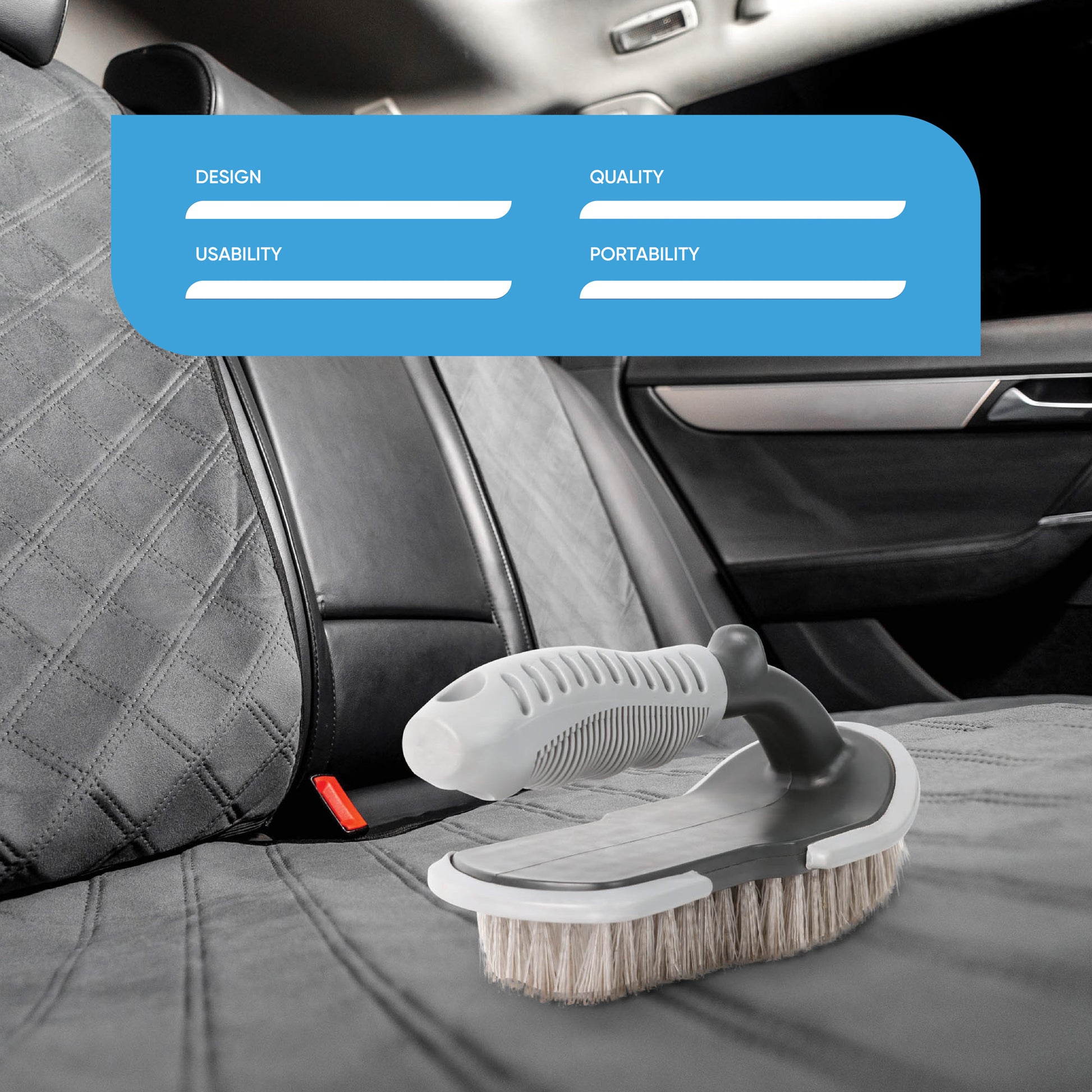 Grey Carpet Cleaning Brush 