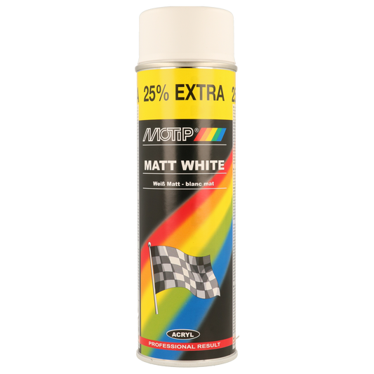 Motip Matt White Paint 400ml
