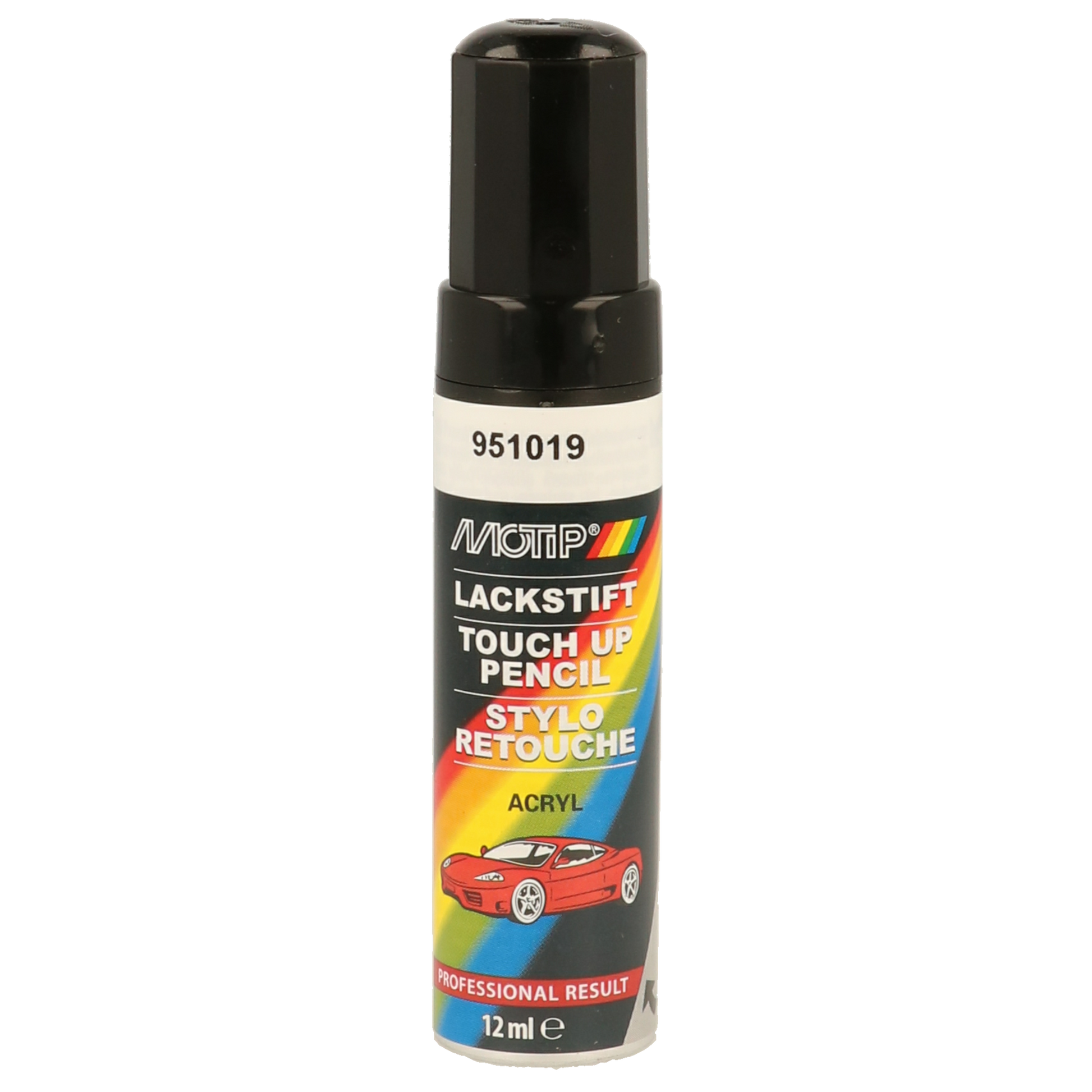 Motip Metallic Black Touch Up Pencil Car Paint 