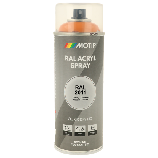 Motip RAL2011 High Gloss Deep Orange 