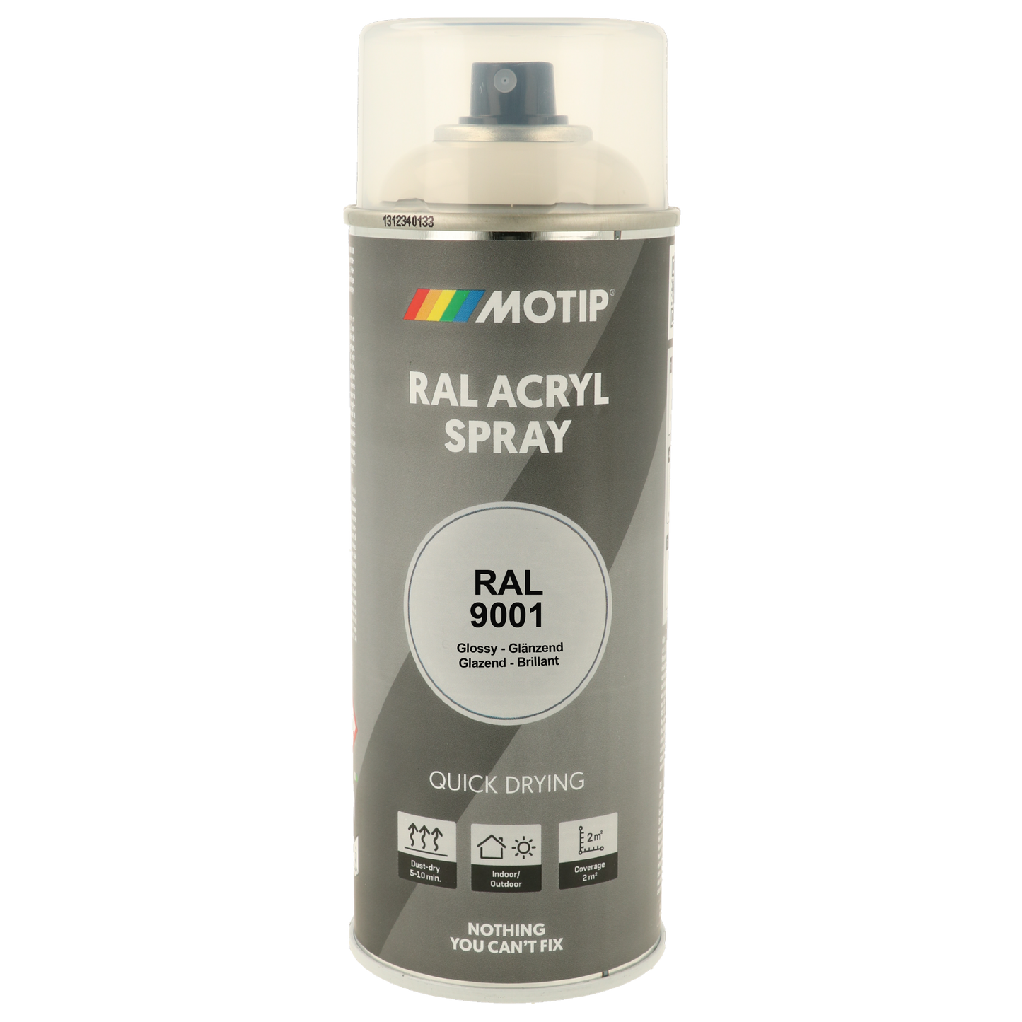 Motip RAL 9001 High Gloss Cream White Spray Paint