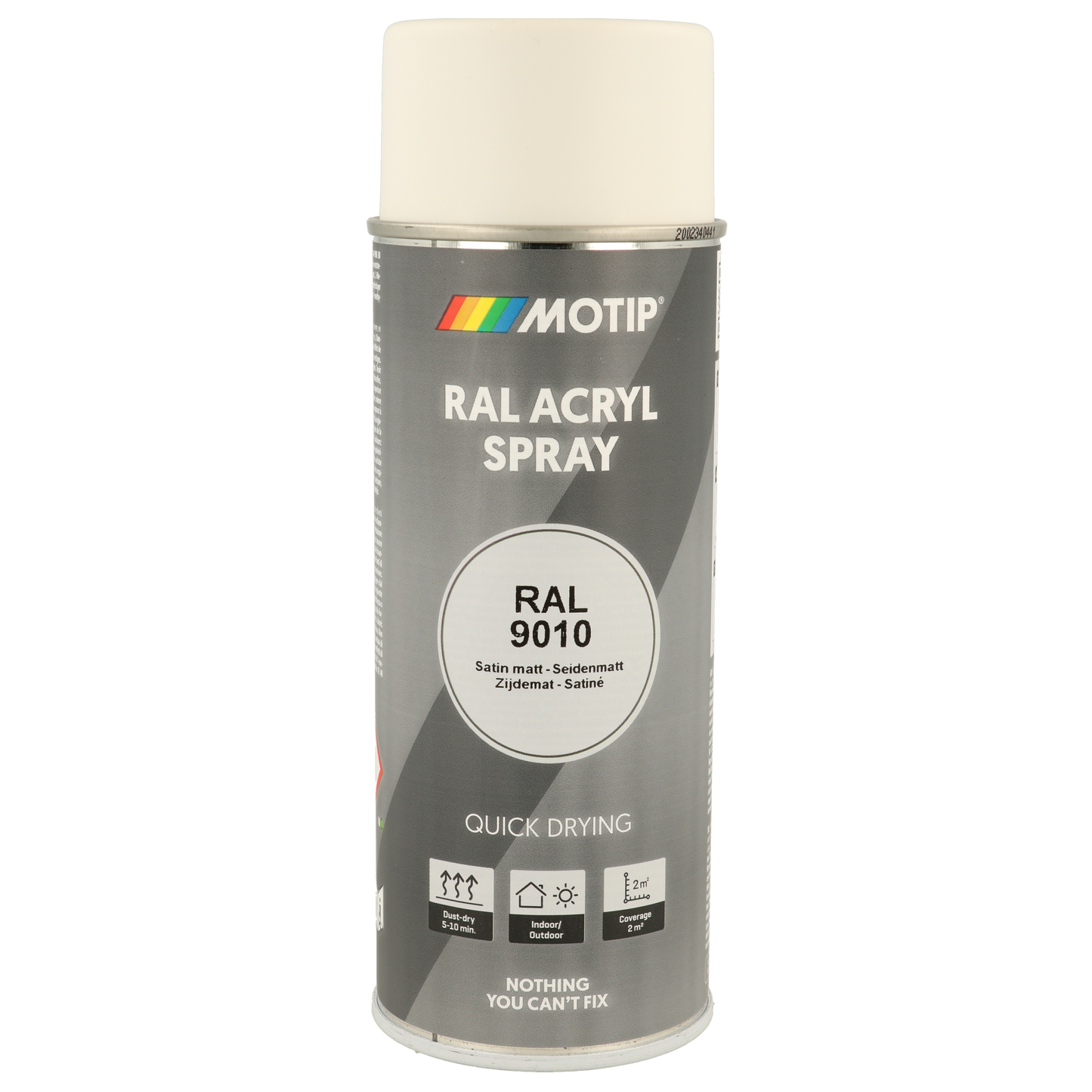 Motip RAL 9010 Satin Matt Pure White 