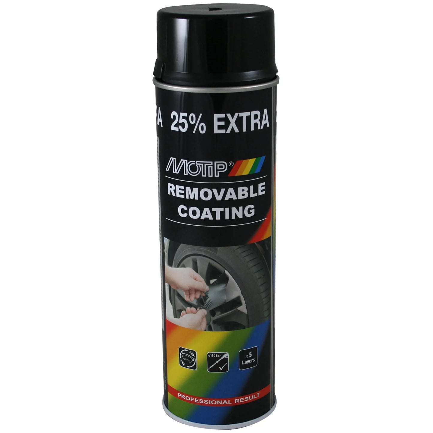 Motip Sprayplast Black Glossy 500ml