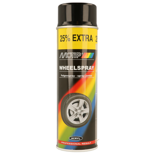 Motip Wheel Black High Gloss Spray 500ml