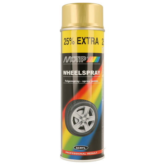 Motip Wheel Gold Spray 500ml