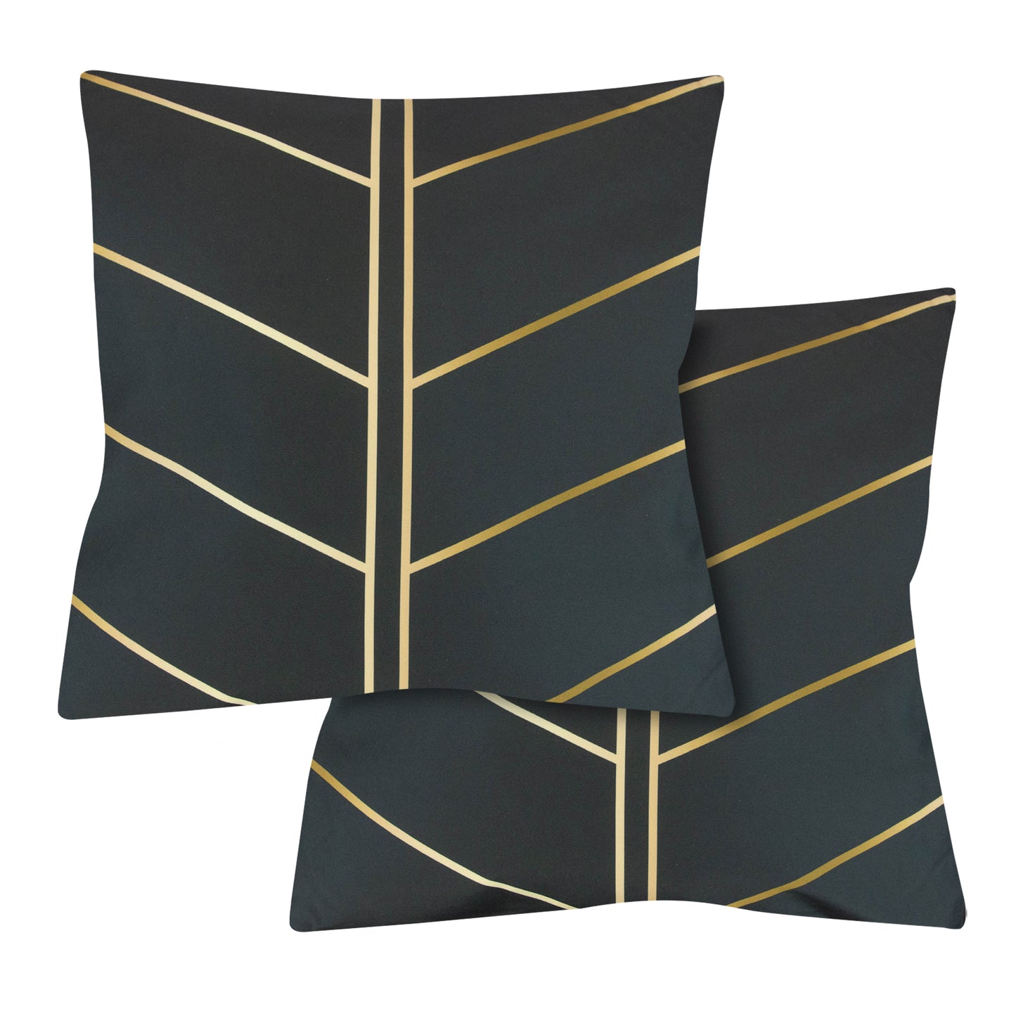 Outdoor Pair Of Scatter Cushions - Gold Palm