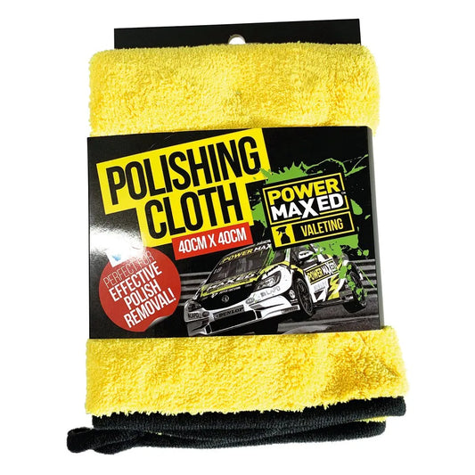 Power Maxed Yellow Polishing Cloth 40cm x 40xm