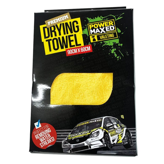 Power Maxed Premium Yellow Drying Towel 90cm x60cm