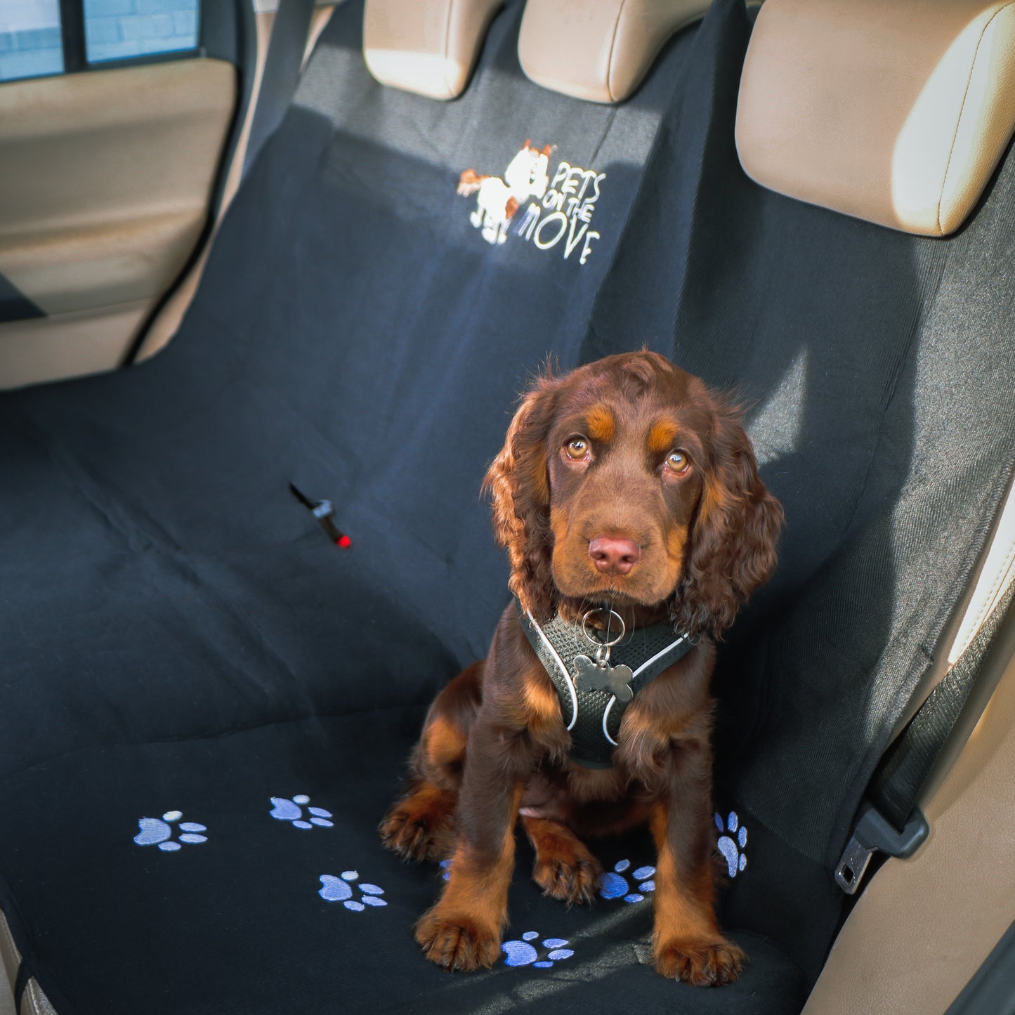 Rear Seat Protector with Logo