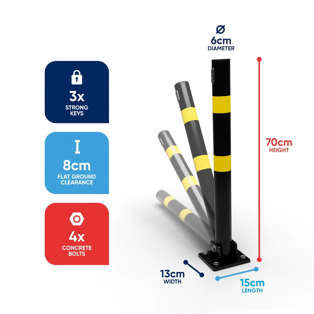 Folding Parking Post - Round