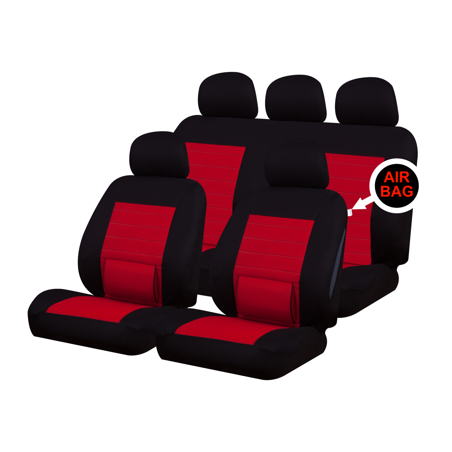 Sakura Camden Seat Covers  Red