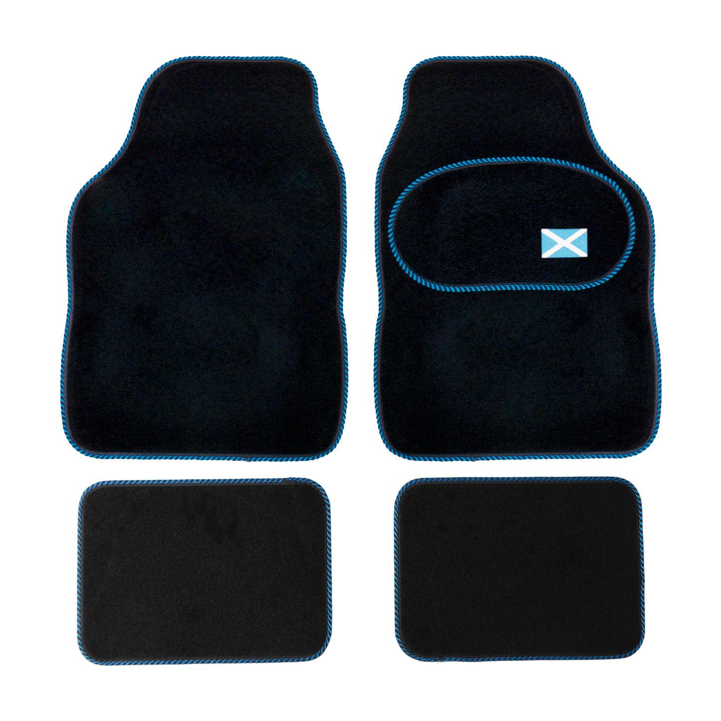 Sakura Scotland Embroidered Car Mat Set