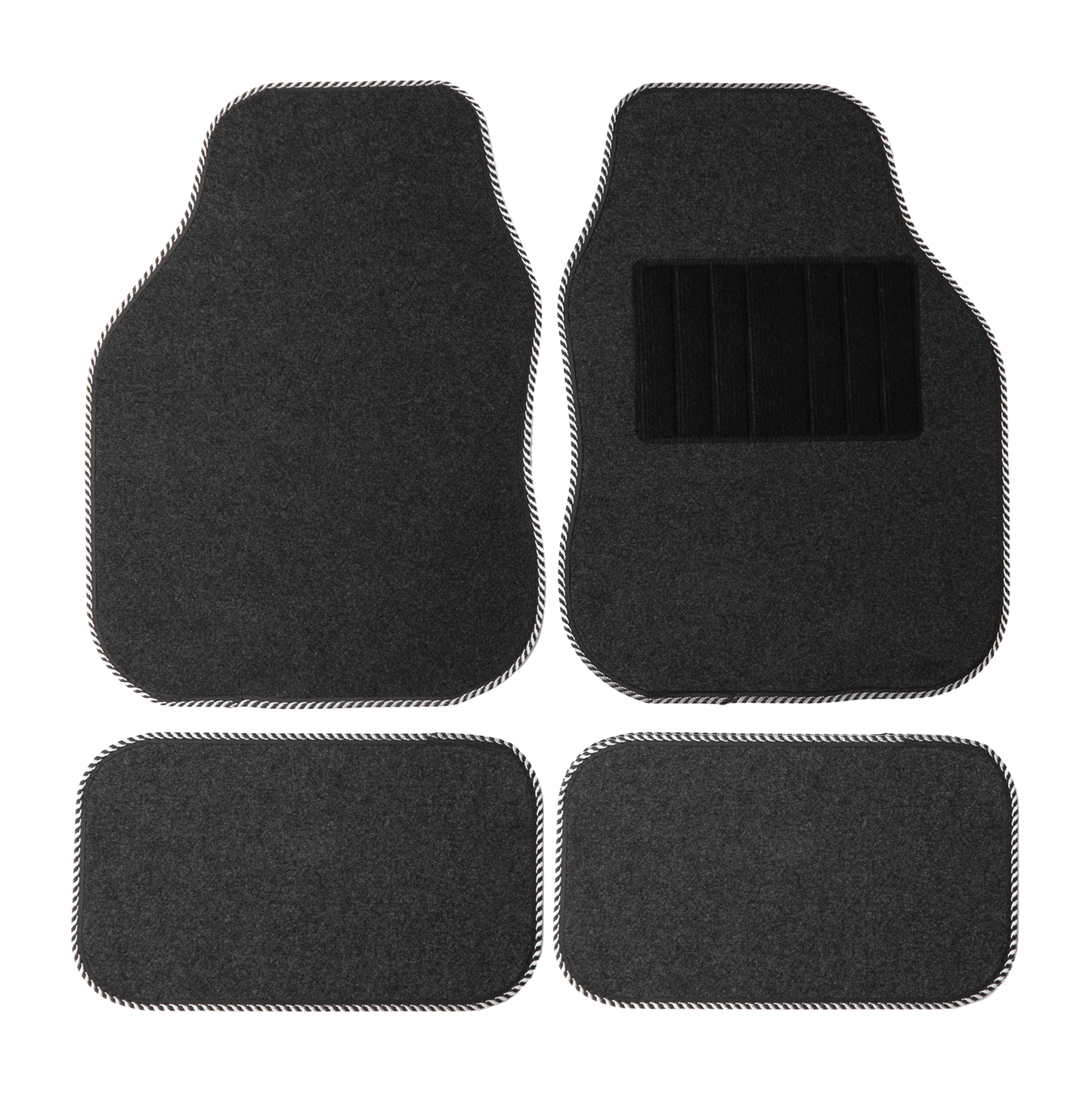 Sakura Universal Carpet Mat Set (Grey/Silver)