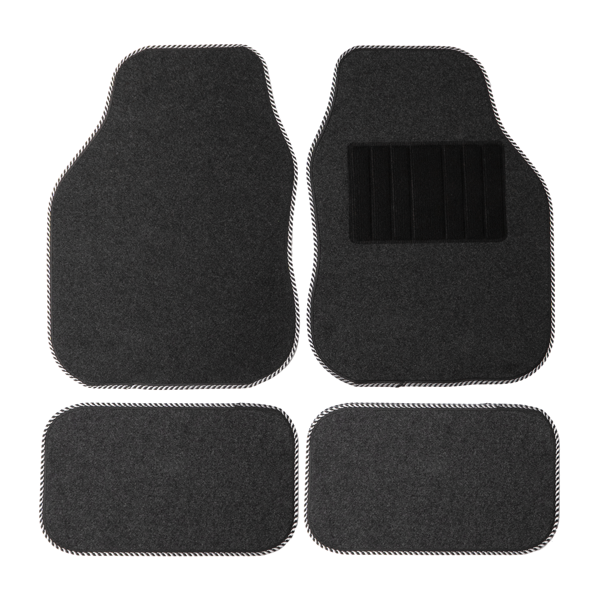 Sakura Universal Carpet Mat Set (Grey/Silver)