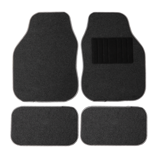 Sakura Universal Carpet Mat Set (Grey/Silver)